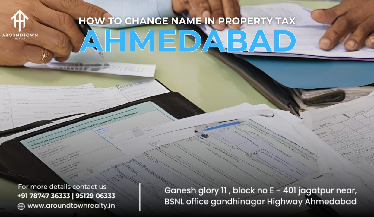 How to change name in property tax Ahmedabad